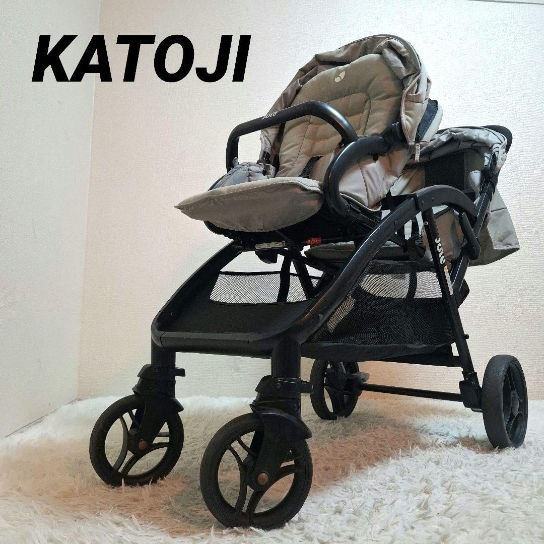 【全国一律送料無料】joie エヴァライトデュオ 二人乗りベビーカー グレー