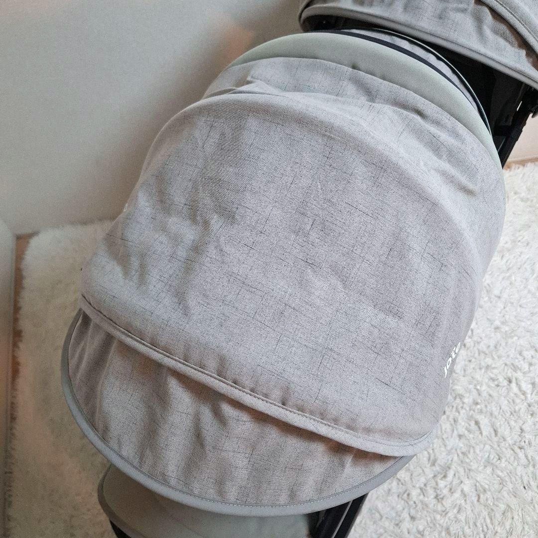 【全国一律送料無料】joie エヴァライトデュオ 二人乗りベビーカー グレー