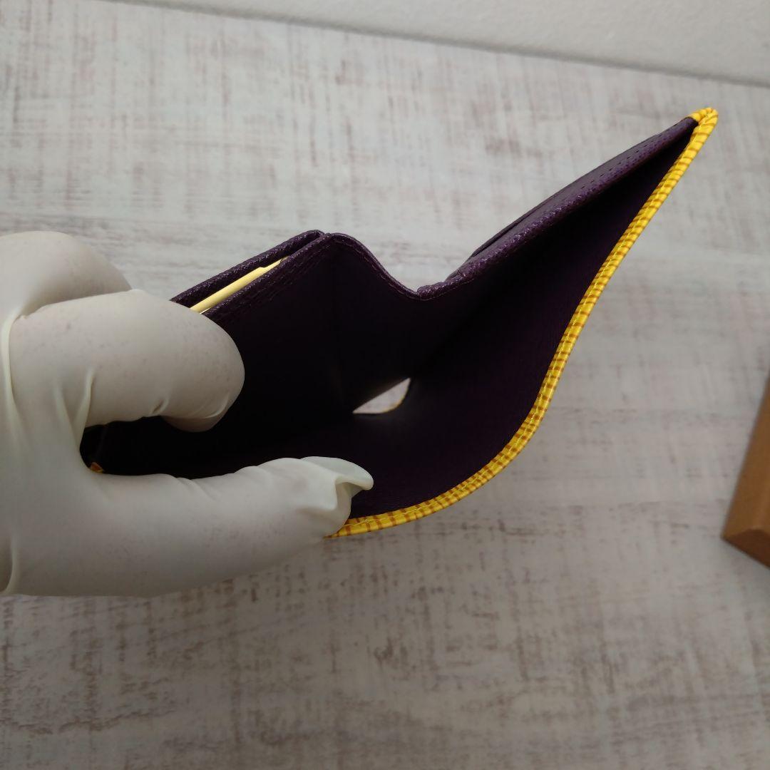 ルイヴィトン　エピ　2つ折り財布　　イエロー　黄色　ヴィエノワ ビエ