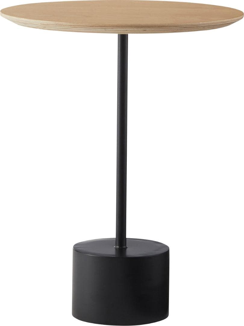 天然 木製 サイドテーブル 丸 おしゃれ 上品 北欧 HIT-231 N01