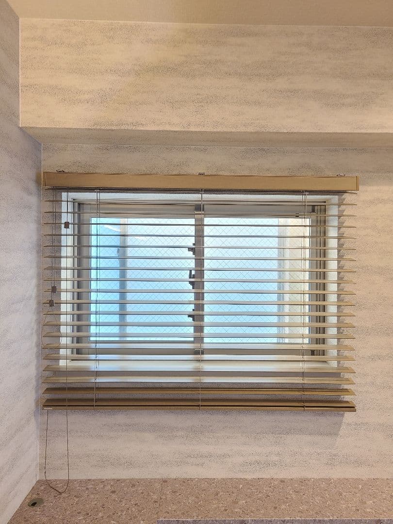 ◆ニチベイ◆ウッドブラインド◆W1220×H920◆O-2506BL7◆