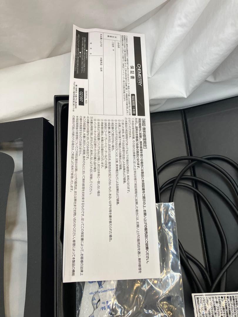 p*9様 ケミストリーストレートアイロン未使用に近い！2度のみ使用だけ、パッドは