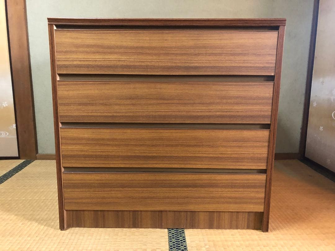 木製チェスト4段　美品　送料8,600円込み　縦71cm×横73.5cm