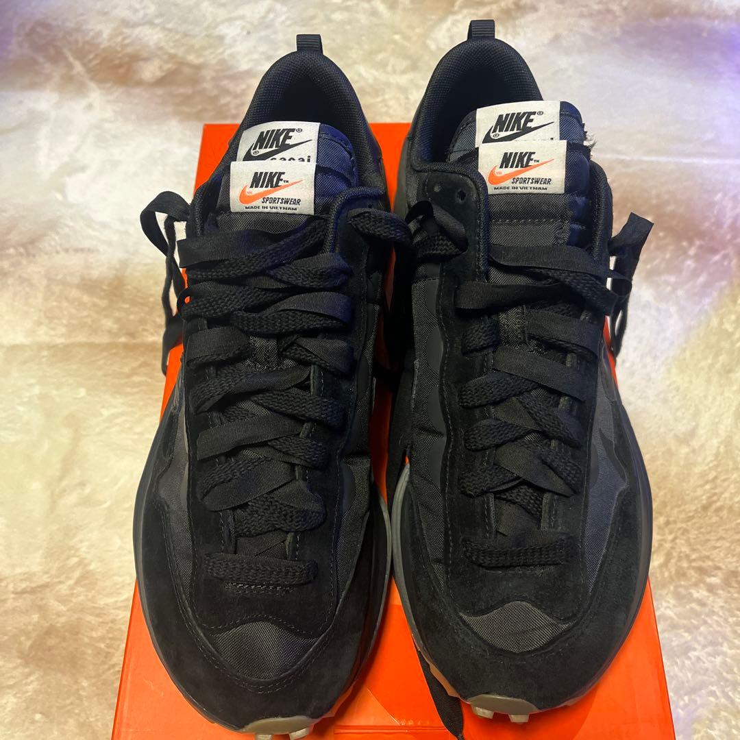 sacai × Nike VaporWaffle \"Black Gum\"