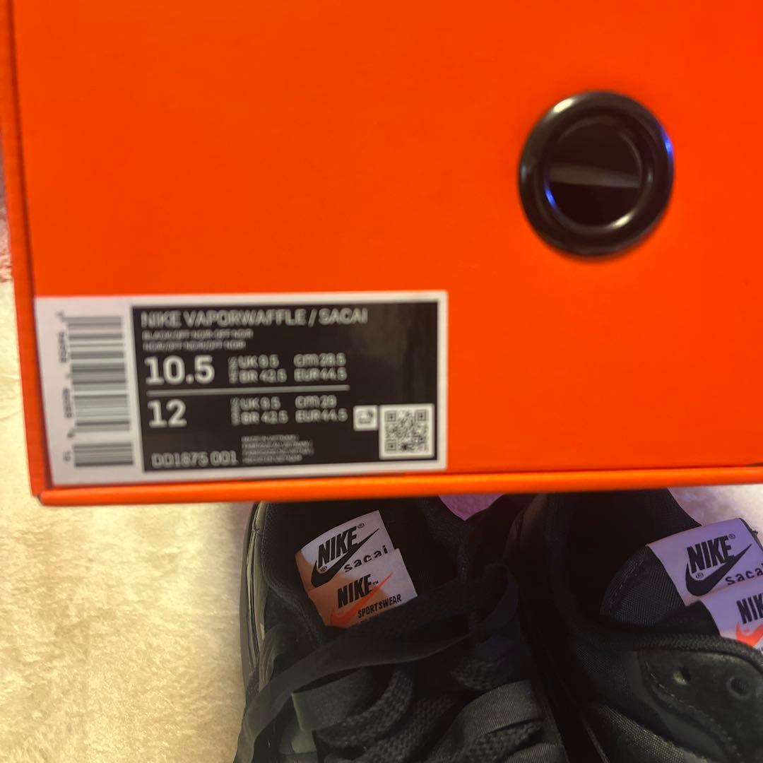 sacai × Nike VaporWaffle \"Black Gum\"