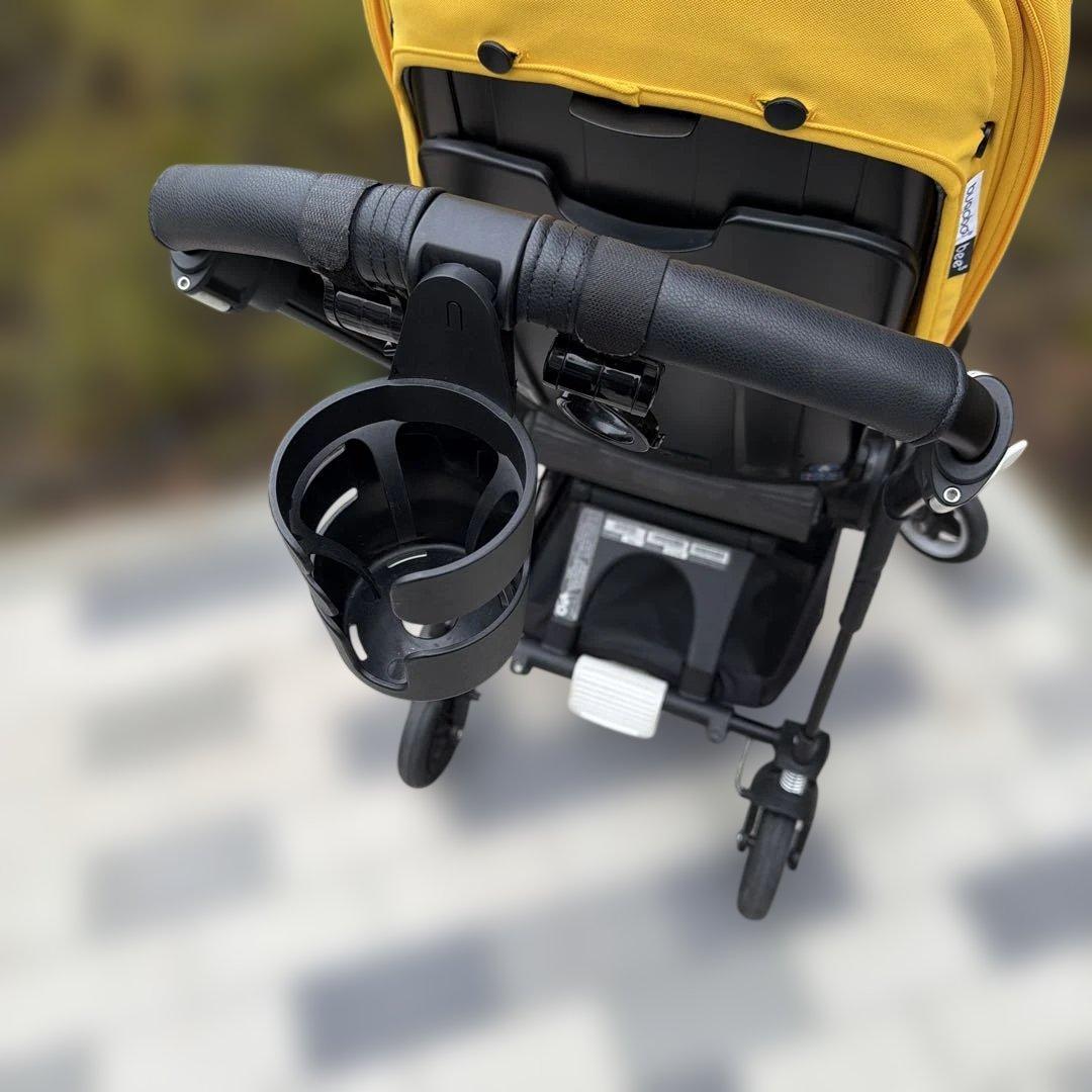 【極美品】bugaboo bee5ベビーカー メランジグレー&黄色　付属品有