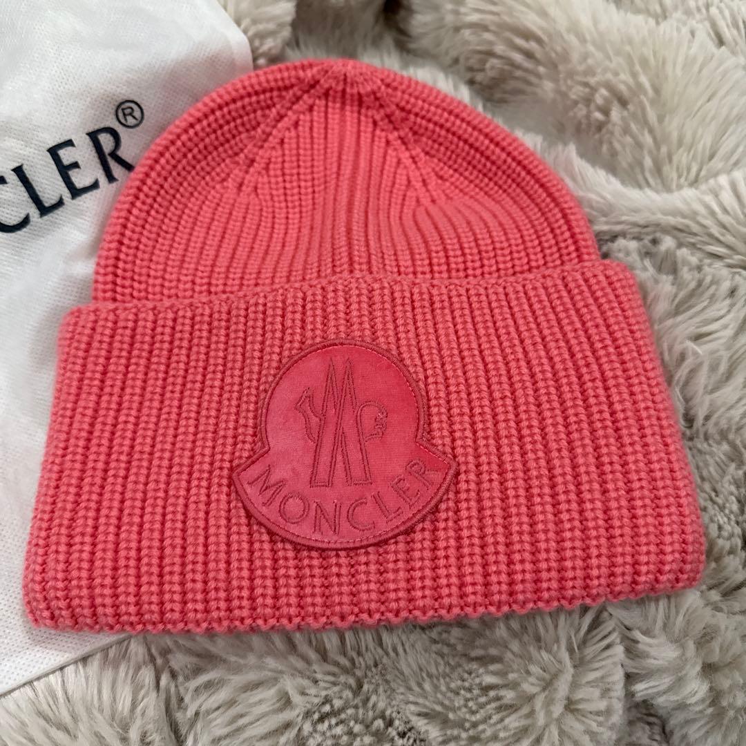モンクレール☺︎ニット帽☺︎ビーニー☺︎ピンク