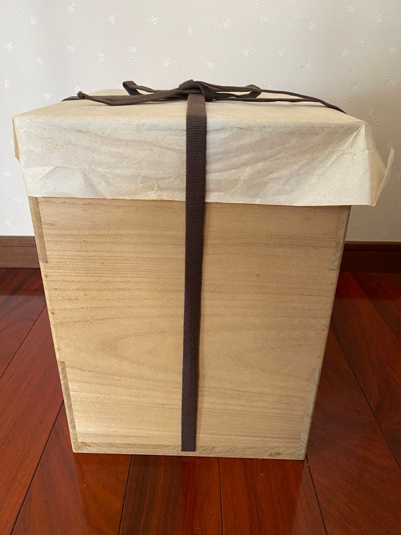 柳原睦夫作　キ織部　花壺