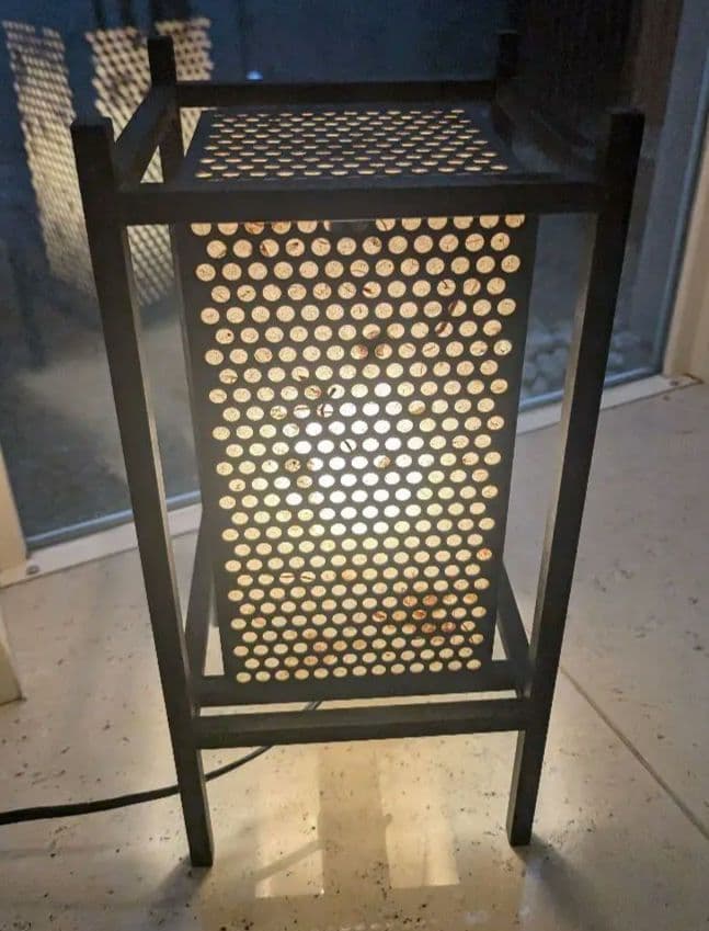 鉄製　行灯　間接証明 インテリア　和紙　灯り　黒　鉄　フロアライト　古民家