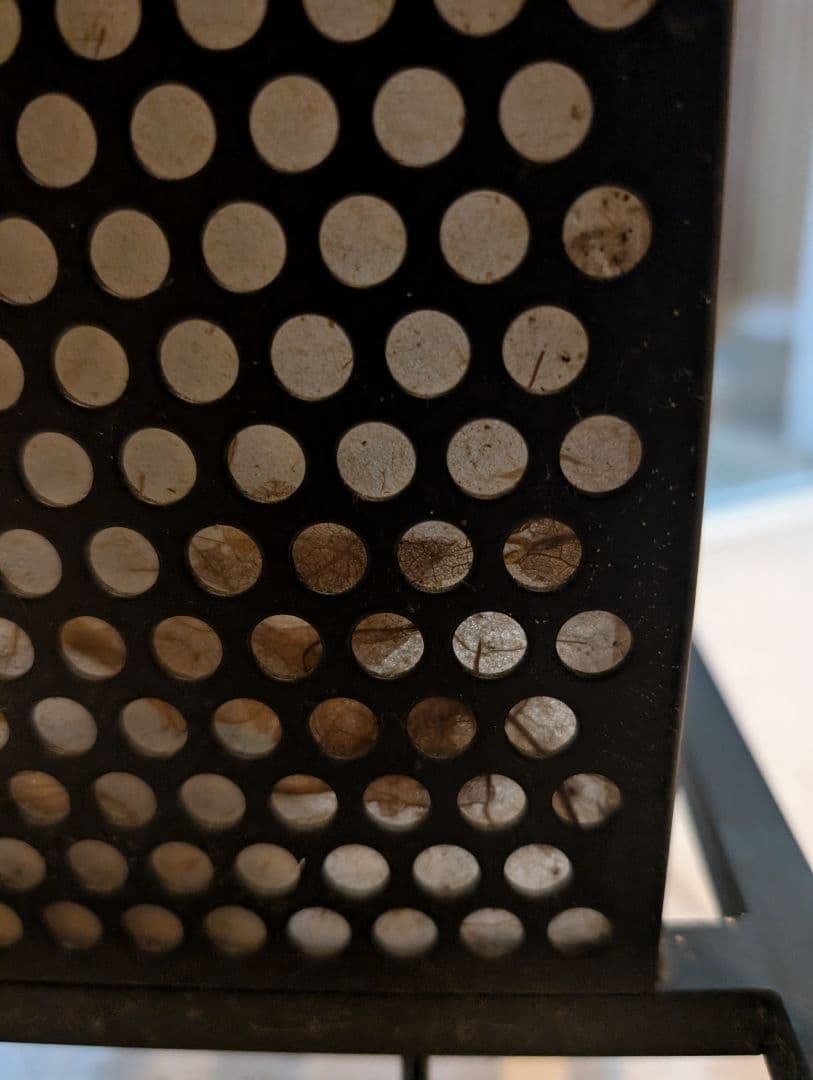 鉄製　行灯　間接証明 インテリア　和紙　灯り　黒　鉄　フロアライト　古民家