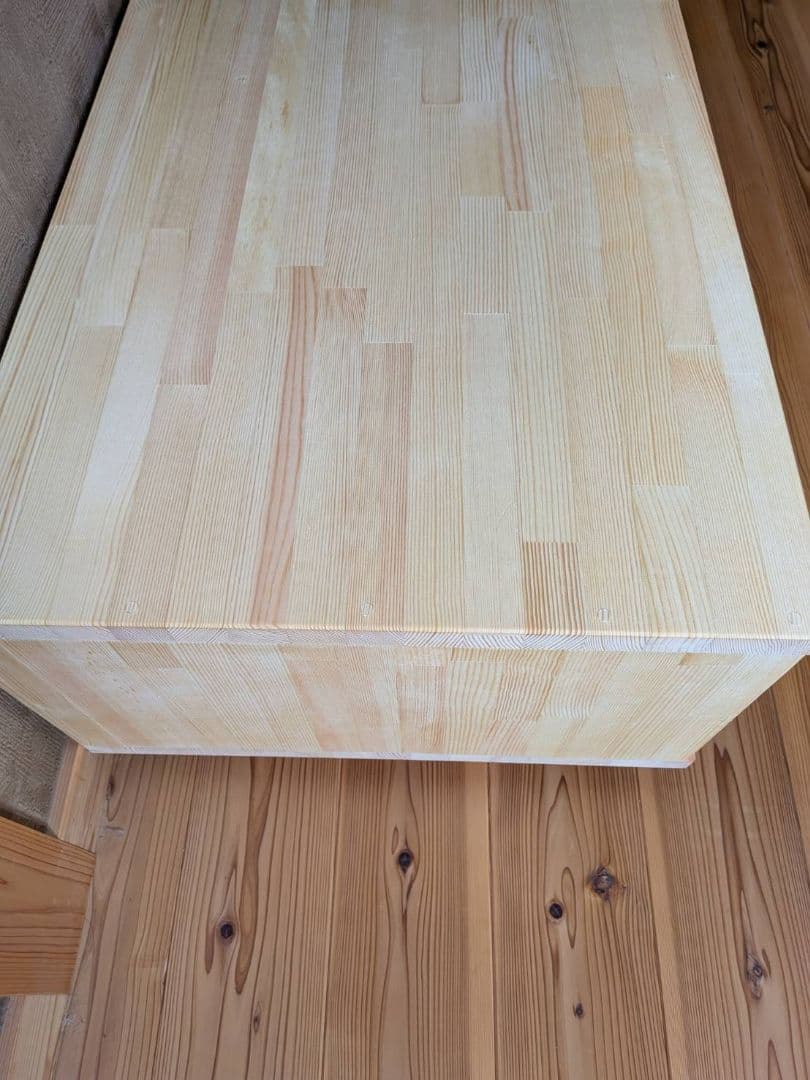 【送料無料】天然木　赤松集成材　キャスター付きテレビ台　水槽台　飾り棚　飼育台