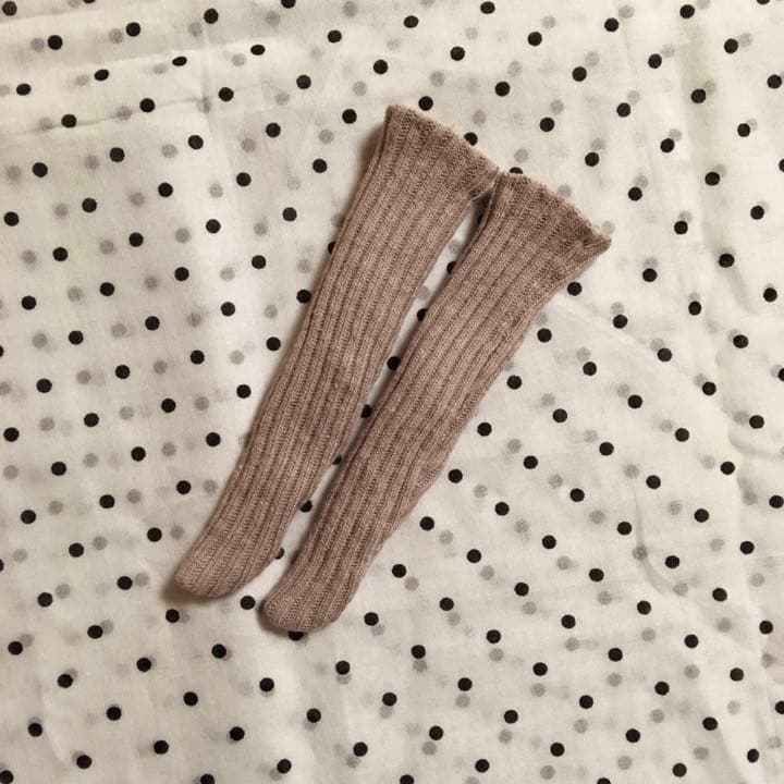 タイツに見えるリブ長ーいソックス　リカちゃん　ブライス