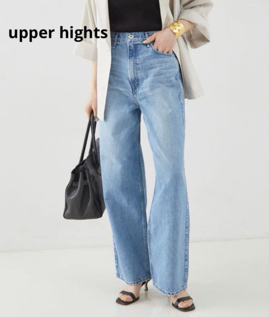 アッパーハイツ　ザニース　ワイドストレートデニム　　24サイズ　THENIECE