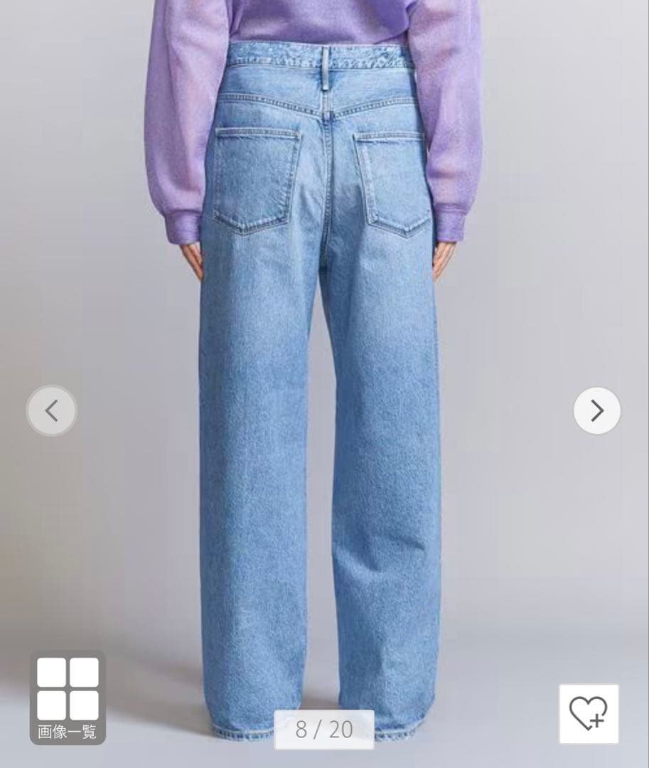 アッパーハイツ　ザニース　ワイドストレートデニム　　24サイズ　THENIECE