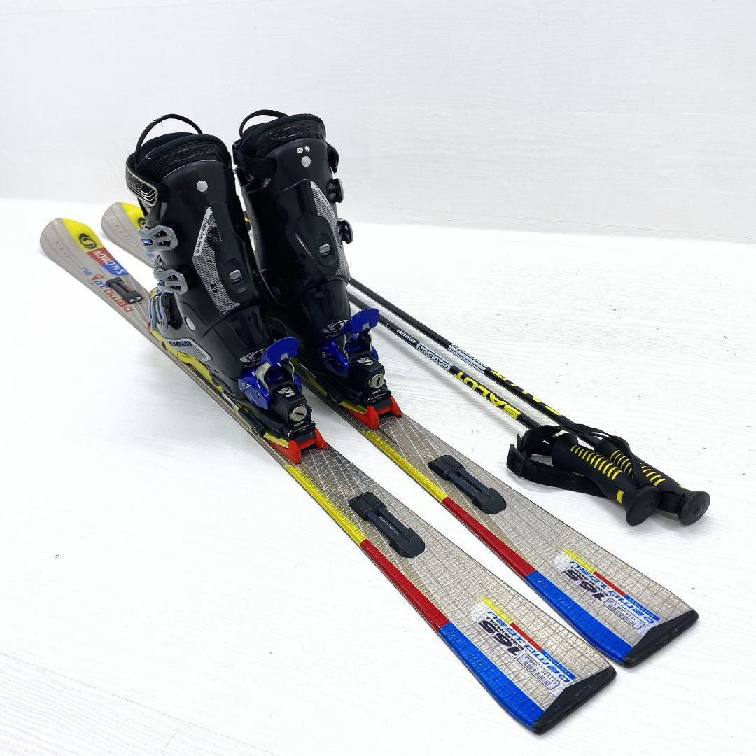 SALOMON サロモン メンズ スキー セット 165 27～27.5cm 板