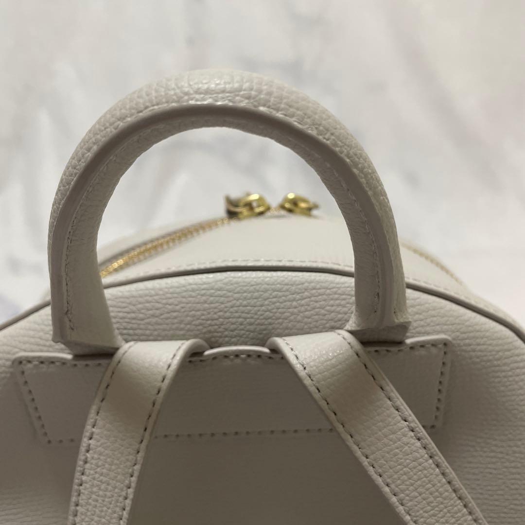 【美品】agnes.b＊アニエスベー＊バックパック＊リュック＊本革＊薄グレー