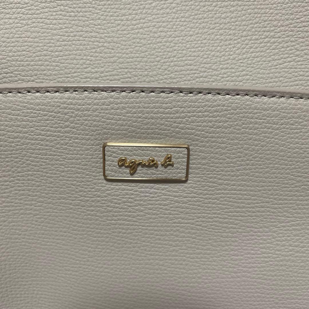 【美品】agnes.b＊アニエスベー＊バックパック＊リュック＊本革＊薄グレー