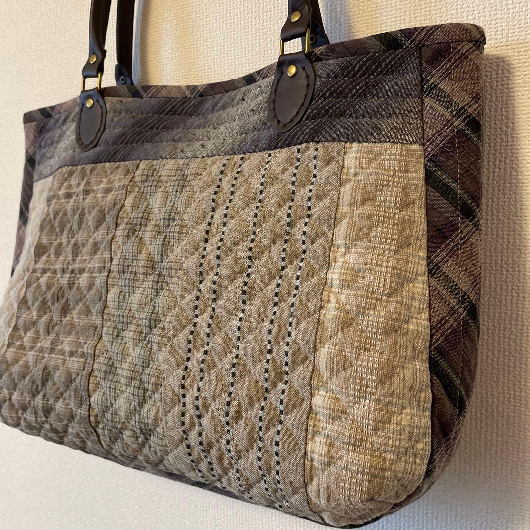 パッチワーク　ハンドメイド　バッグ