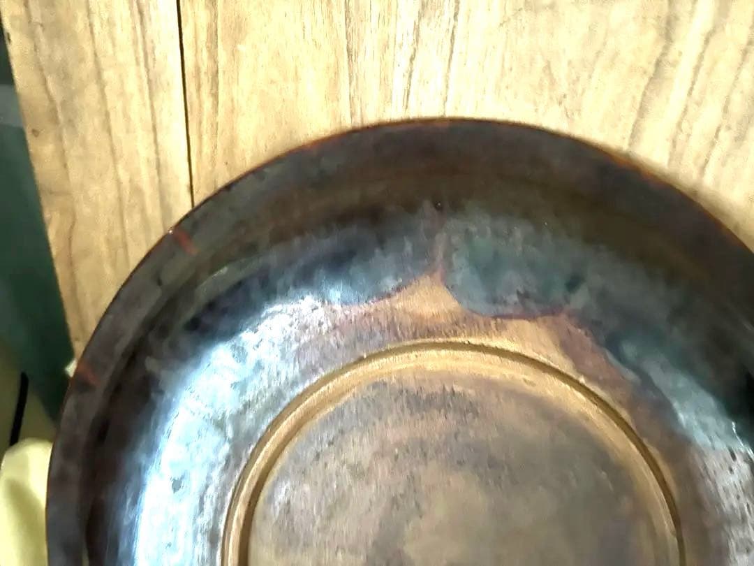 中国古美術/漢時代ニ彩鹿の図皿/絵皿