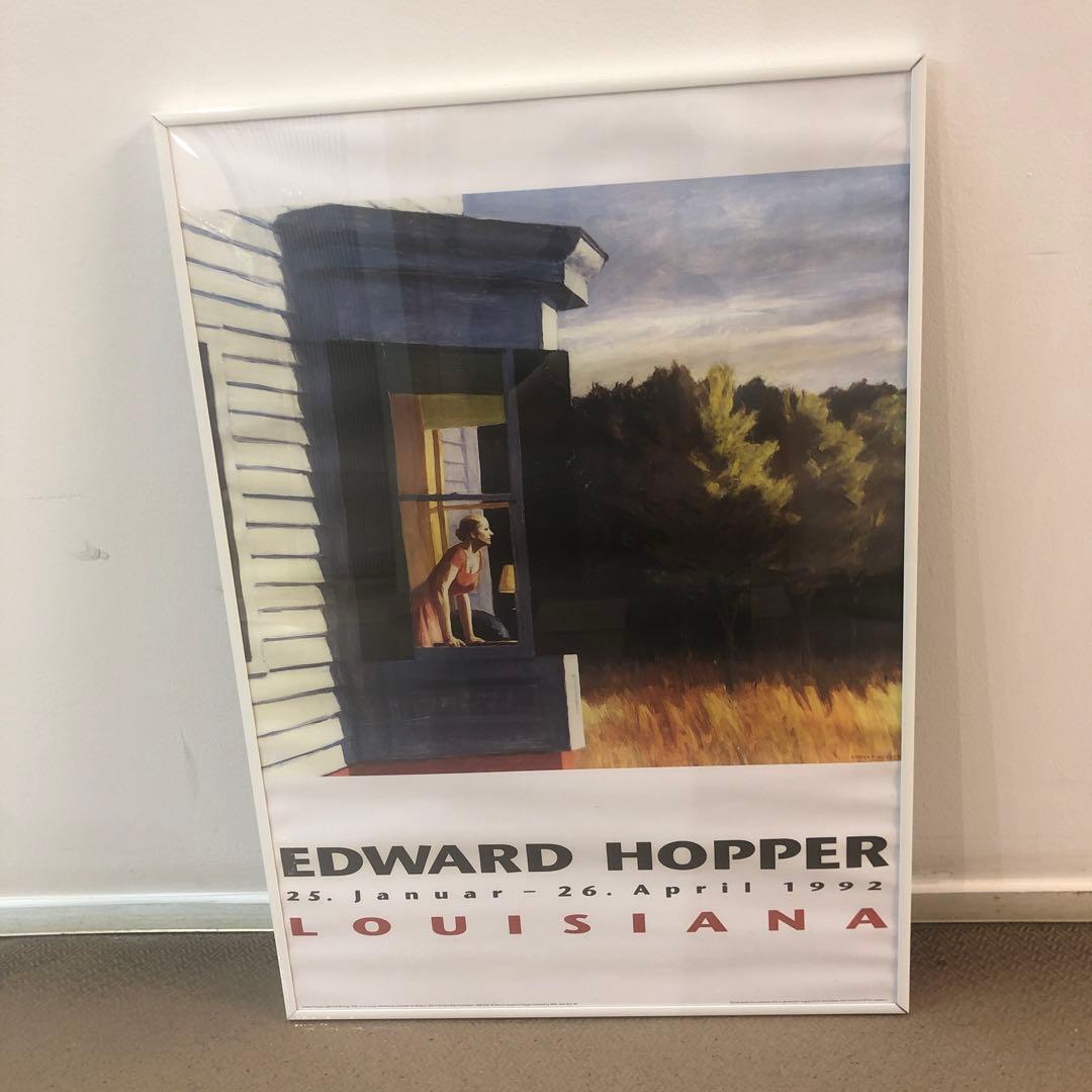 デンマーク限定！画家【エドワード・ホッパー】希少ポスター額入り
