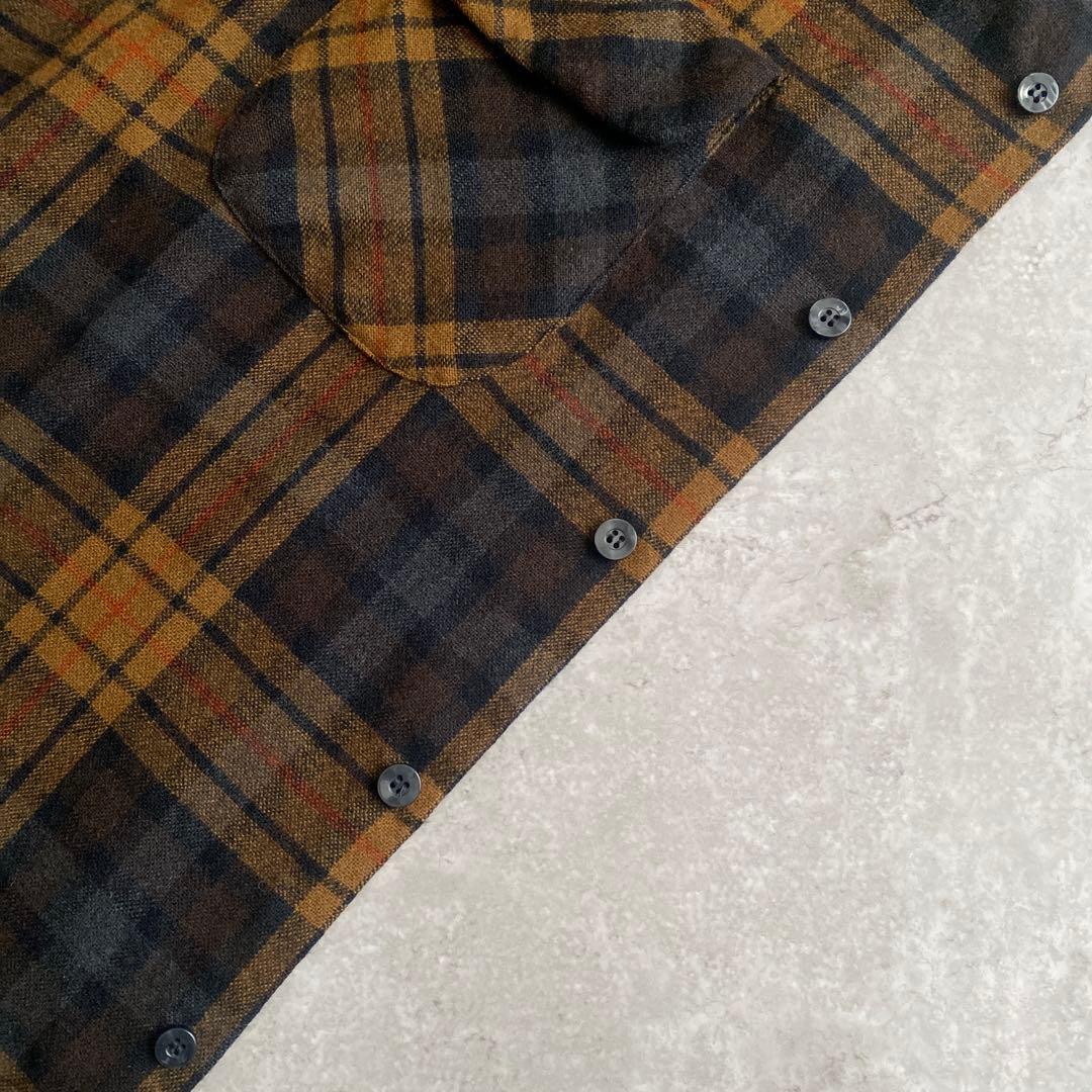 ド渋 60s 70s ペンドルトン ウール オンブレ ボードシャツ USA製 L