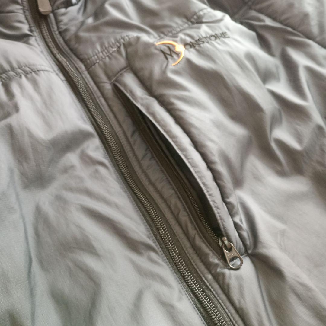 【MOONSTONE】中綿 ナイロンジャケット 〈グレー〉