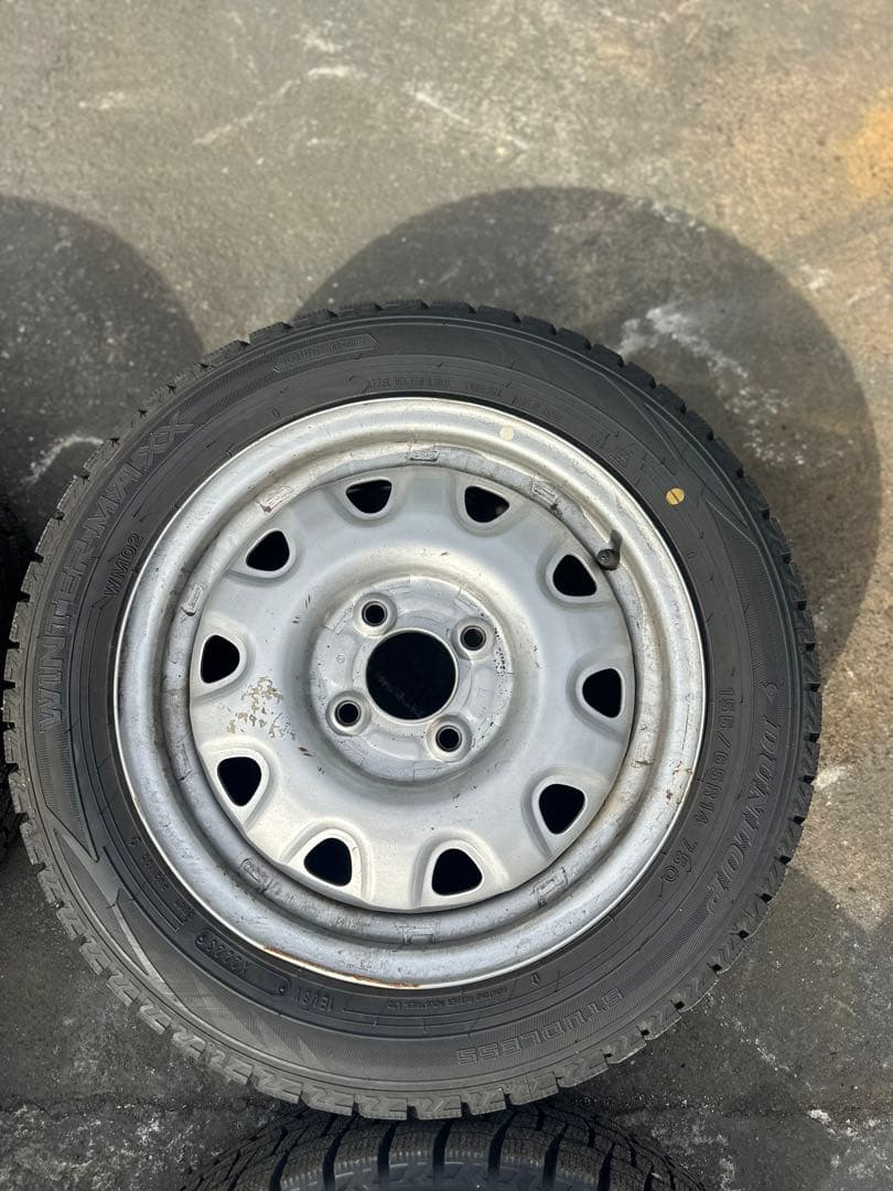 ホイール　スタッドレスタイヤ　付き　4本セット　155/65R14 ダンロップ