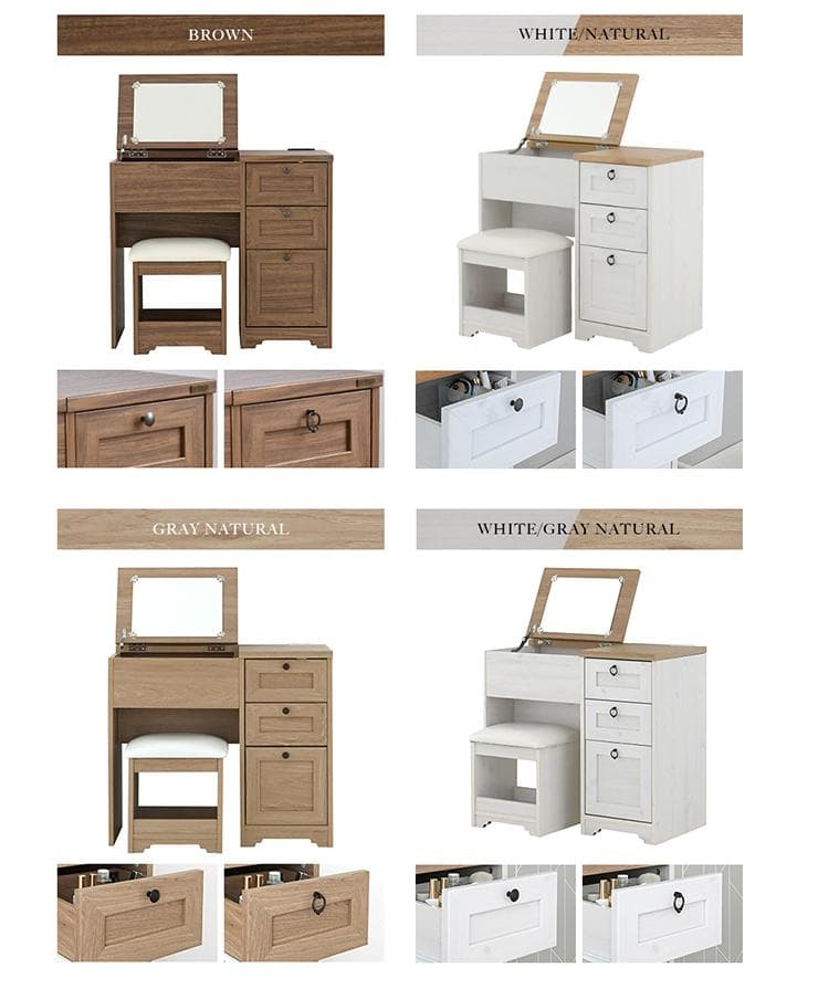 80cm幅　★超特価★佐藤産業　4FUL ANRI（アンリ）デスク ドレッサー4