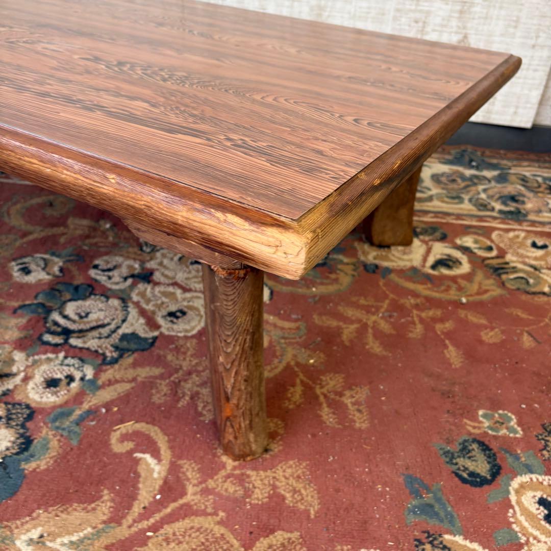 昭和レトロ 木製 折り畳み座卓 センターテーブル ローテーブル 大型テーブル