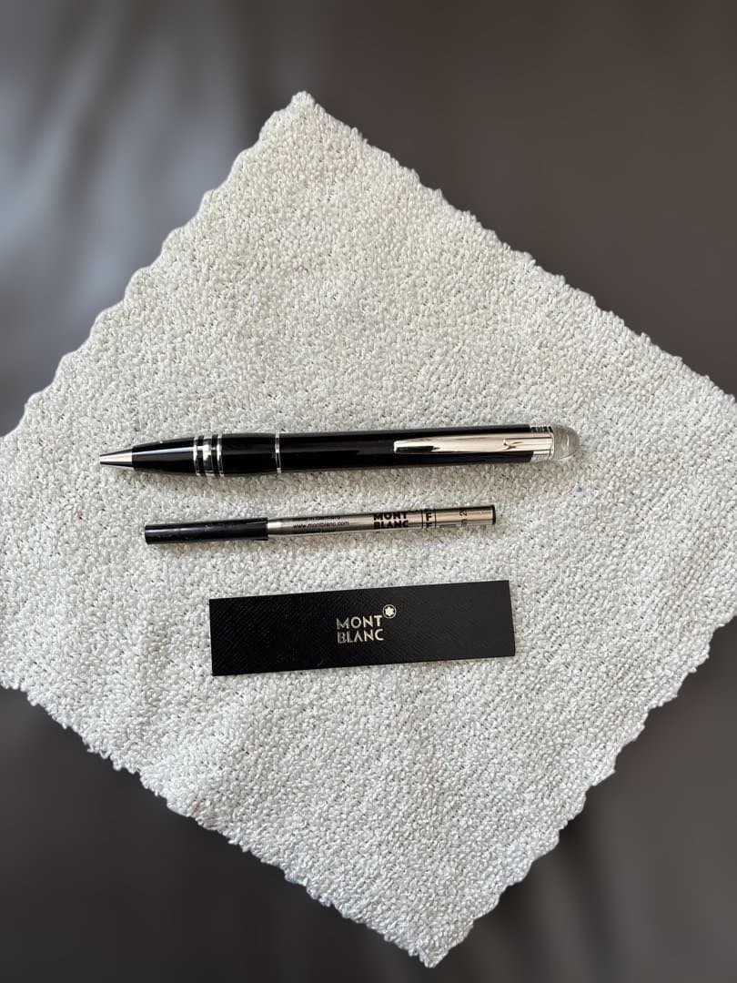 ◾️美品◾️モンブランスターウォーカーボールペン◾️ミッドナイトブラック◾️新品リフィル