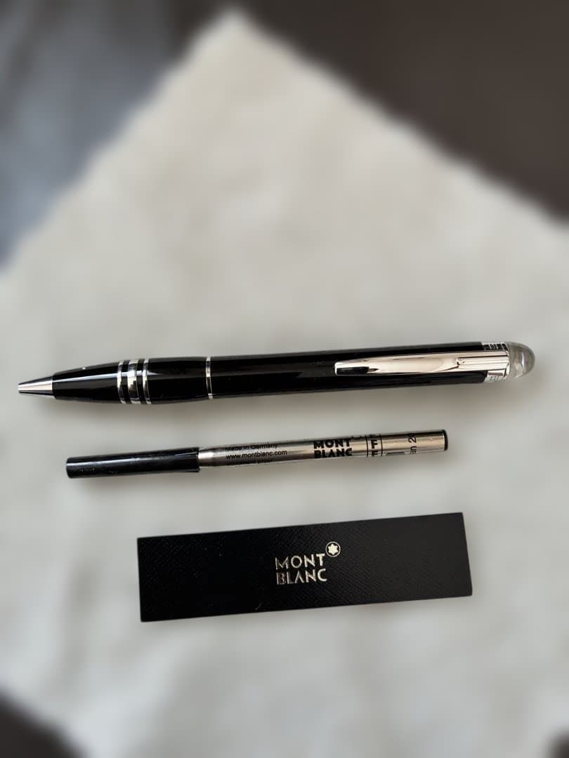 ◾️美品◾️モンブランスターウォーカーボールペン◾️ミッドナイトブラック◾️新品リフィル