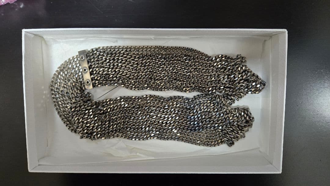 希少 ディオールオム 04SS Strip チェーンベルト美品 箱付 エディ