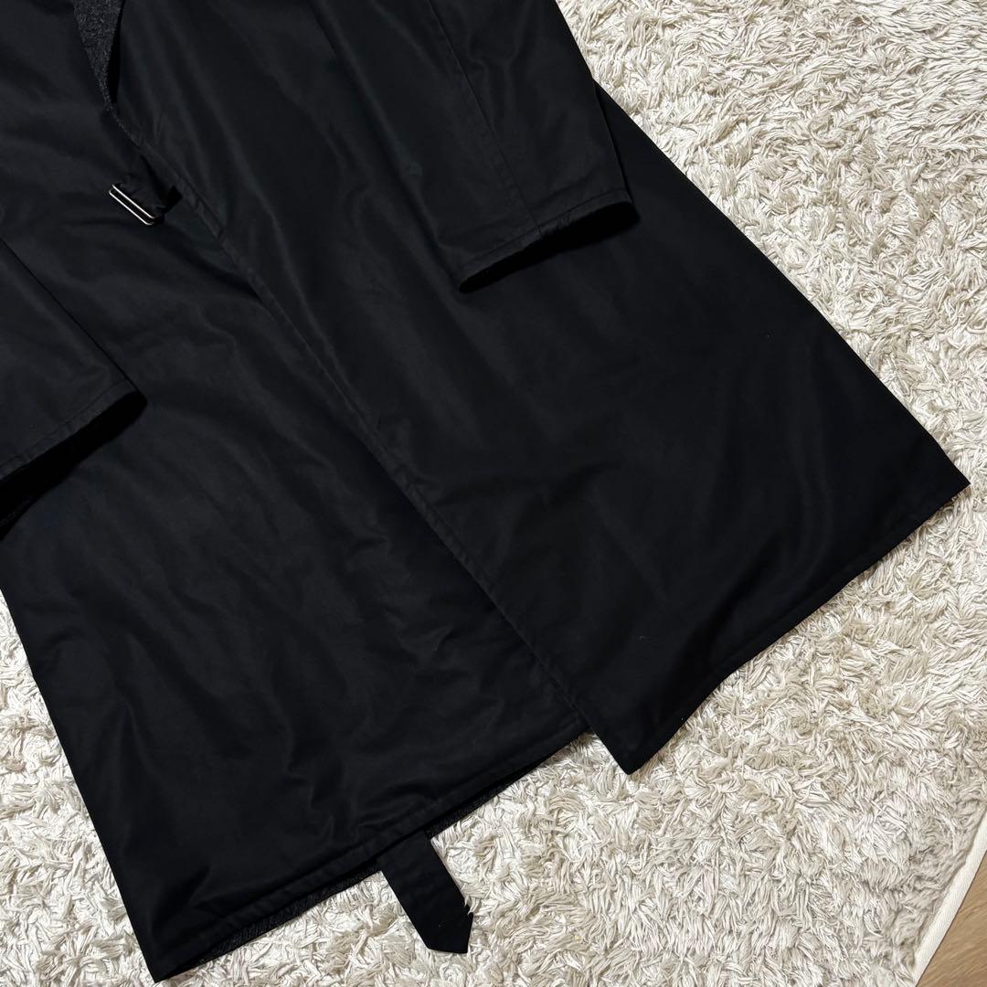 【名作】COMOLI コモリ ウールナッピングタイロッケンコート ブラック 2