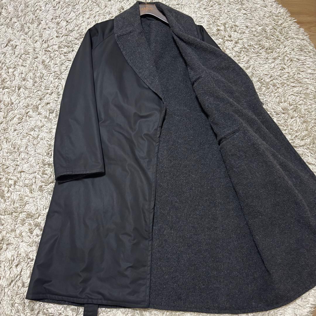 【名作】COMOLI コモリ ウールナッピングタイロッケンコート ブラック 2