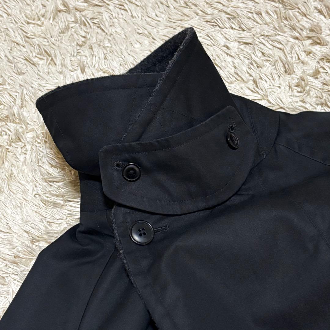 【名作】COMOLI コモリ ウールナッピングタイロッケンコート ブラック 2