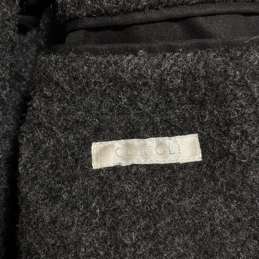 【名作】COMOLI コモリ ウールナッピングタイロッケンコート ブラック 2