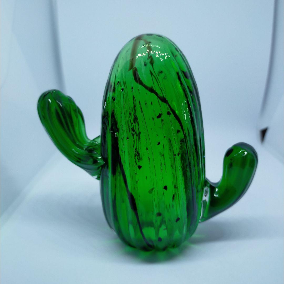 CACTUS GLASS amabro サボテン ガラス オブジェ 3点セット
