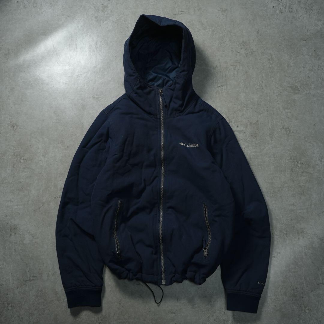 y2k Columbia パフシェルジャケット ネイビー 短丈 テック系