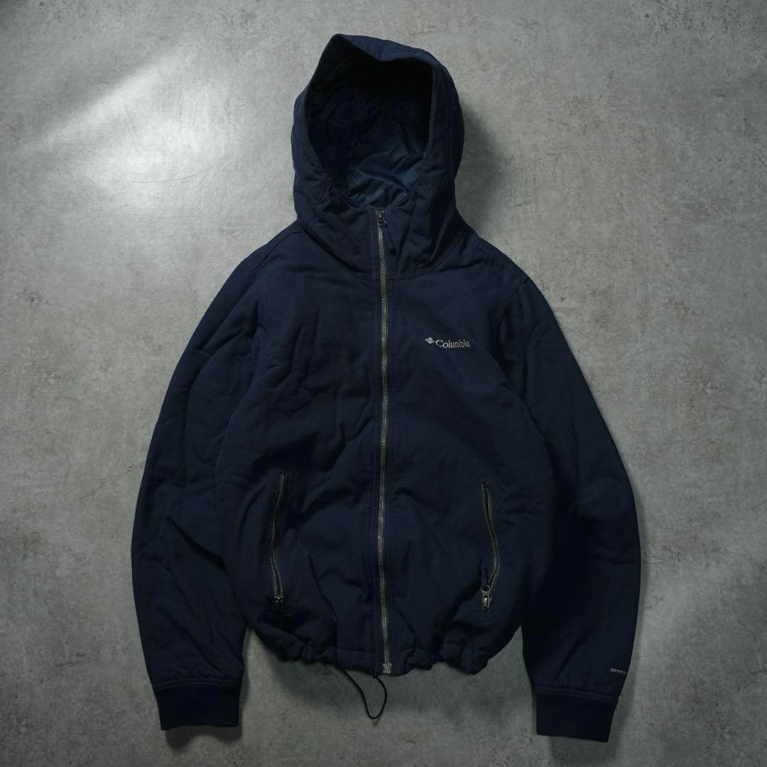 y2k Columbia パフシェルジャケット ネイビー 短丈 テック系