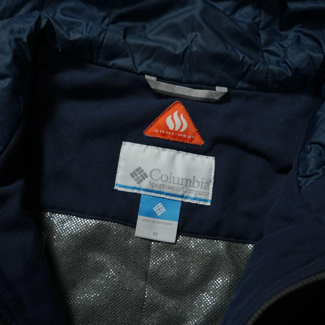 y2k Columbia パフシェルジャケット ネイビー 短丈 テック系