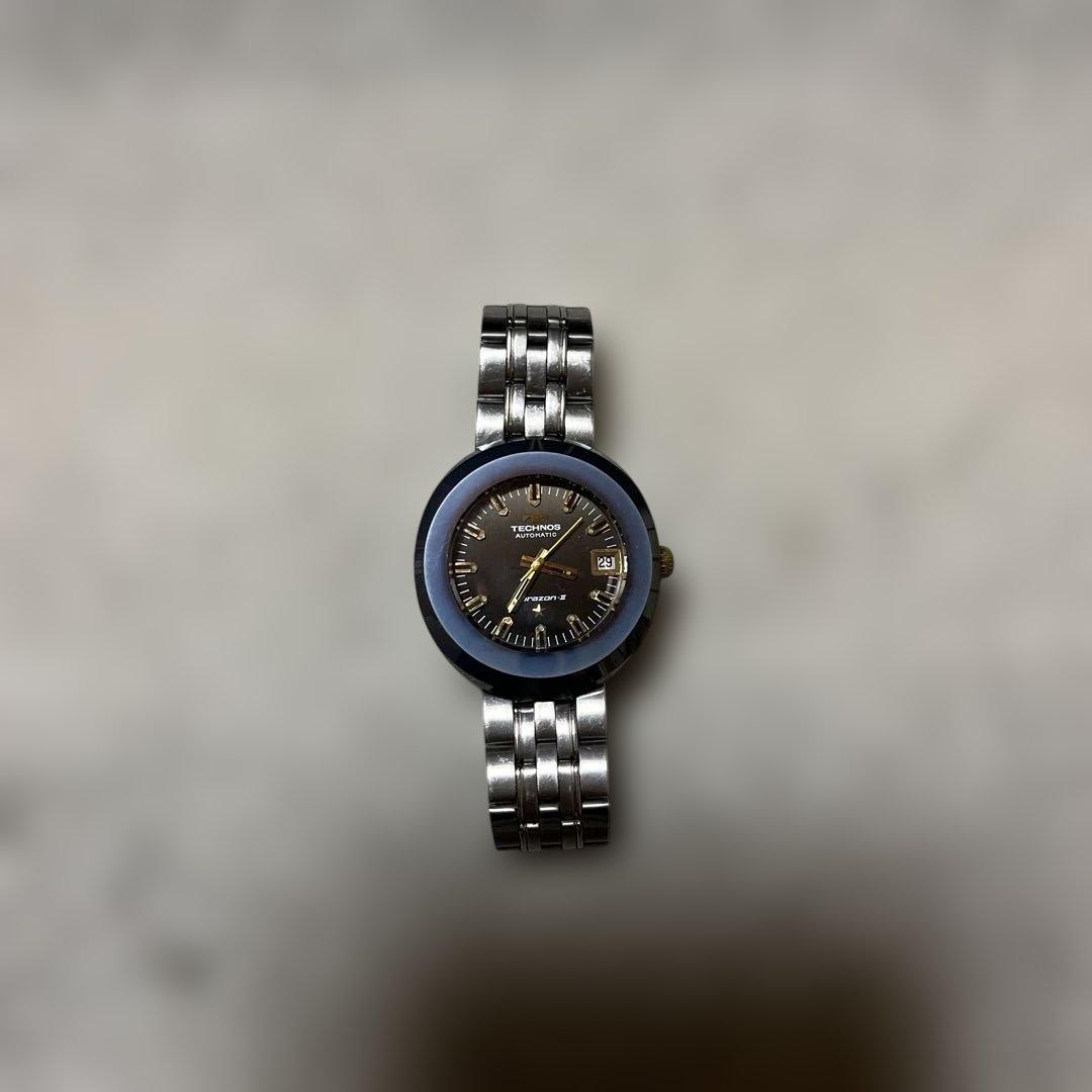 テクノス　オートマティック　ボラゾン2 ブルーベゼル　希少★最終値下げしました★