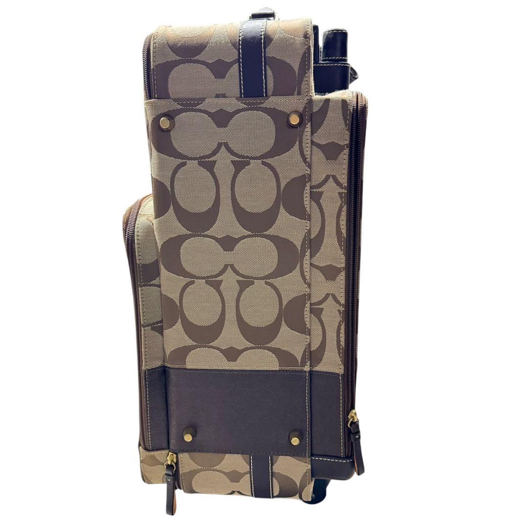 COACH コーチ F77020シグネチャー キャンバス レザー　キャリーケース