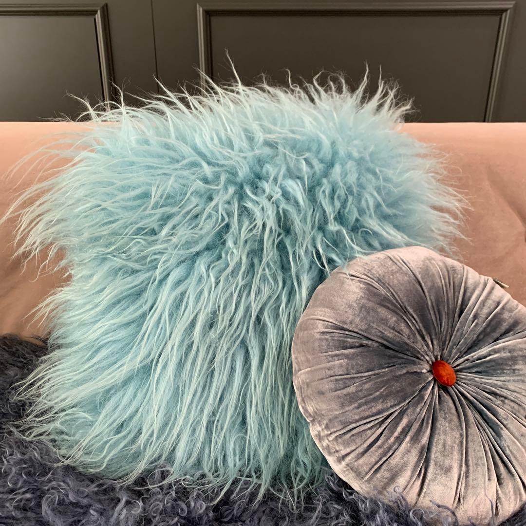 Dyreskinn シープスキン　クッション　ブランドジュリエ