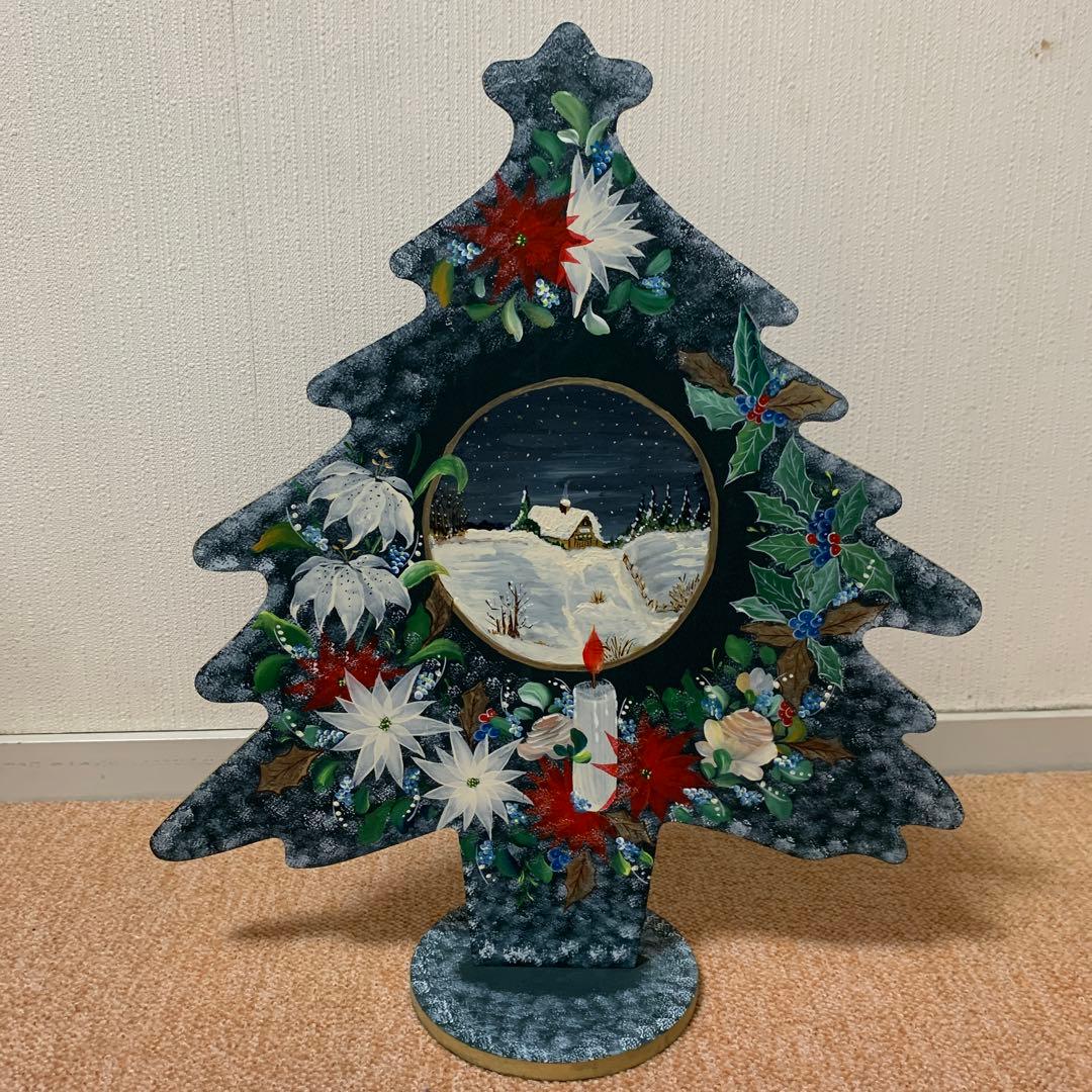 クリスマスボード　クリスマスツリー ハンドメイド　 アッセンドルフト