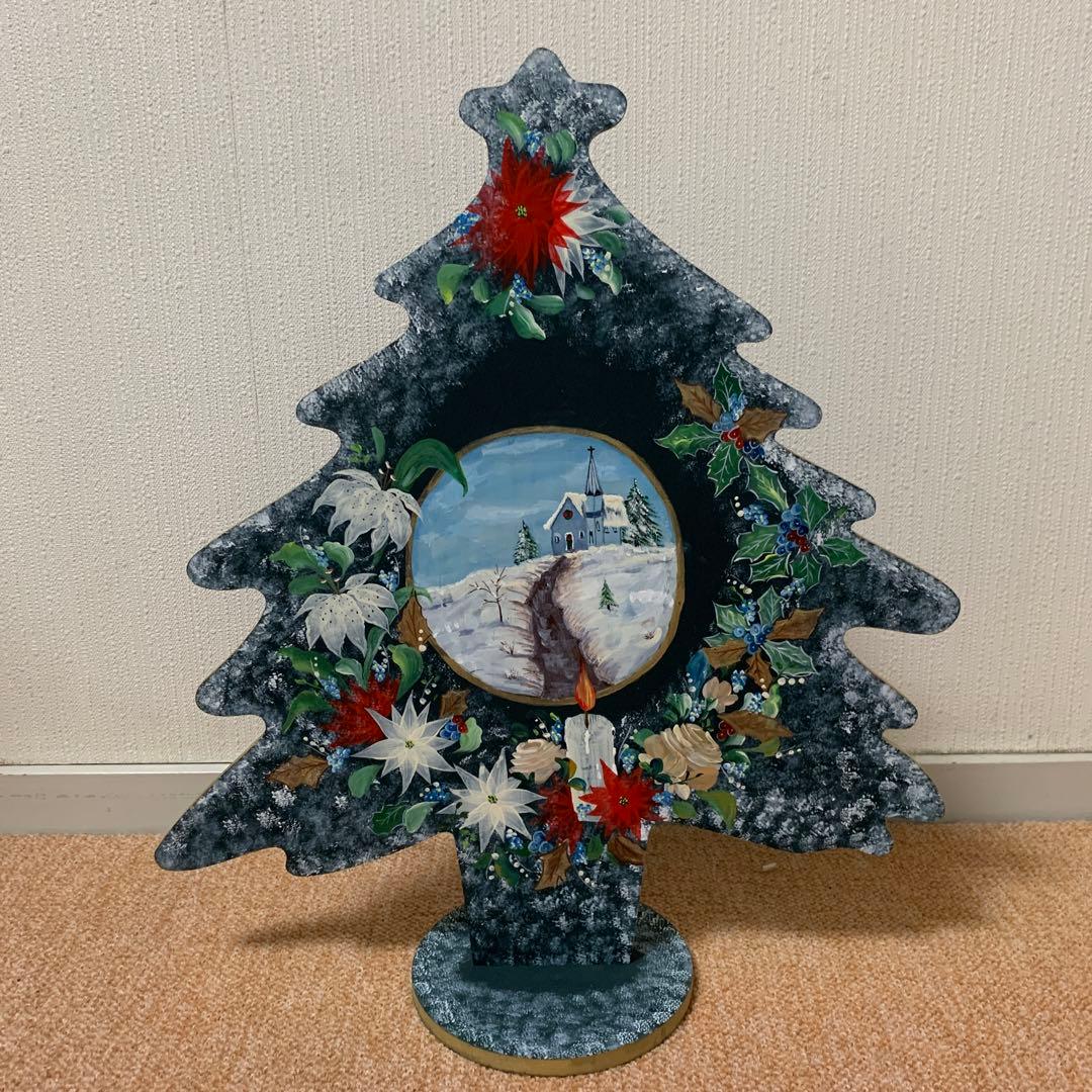 クリスマスボード　クリスマスツリー ハンドメイド　 アッセンドルフト