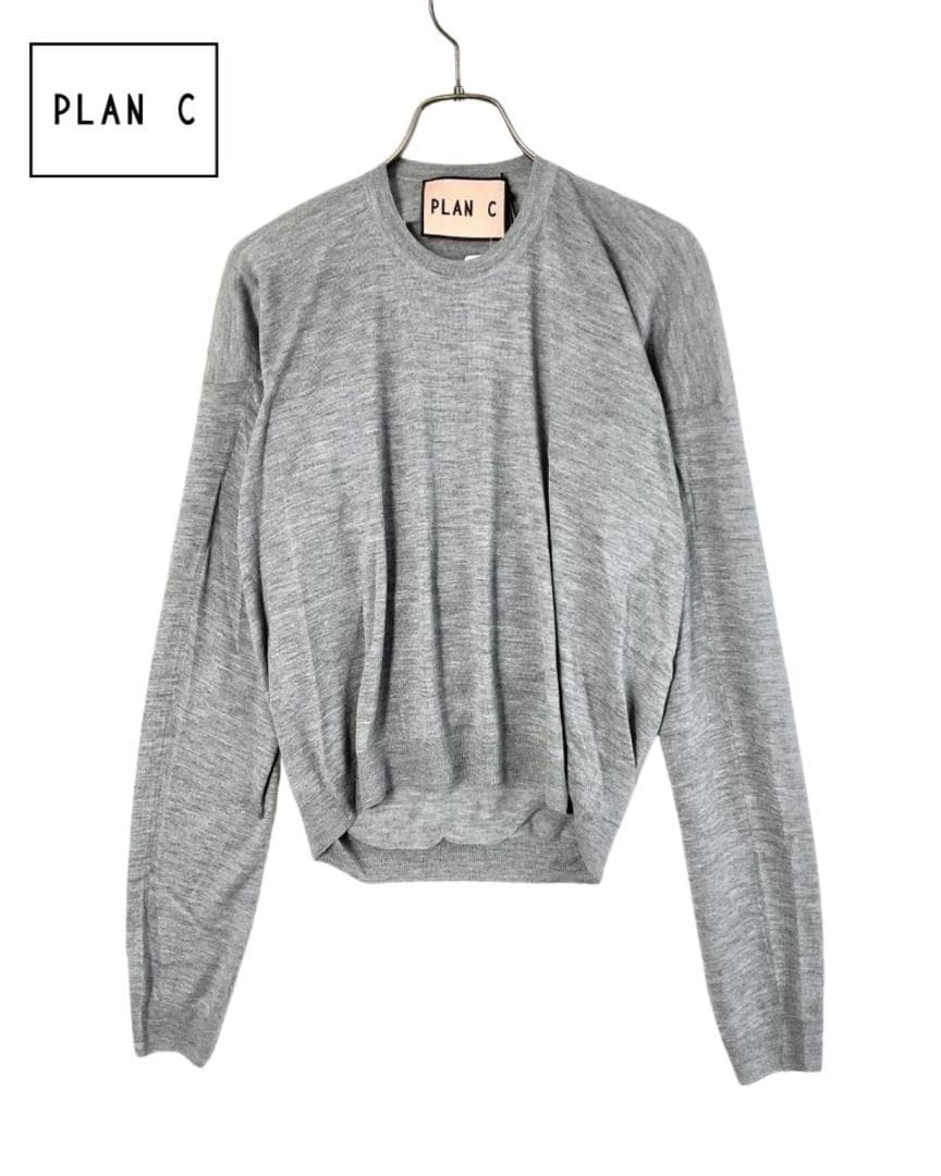 【新品】Plan C スクエアドレープドカシミアニット