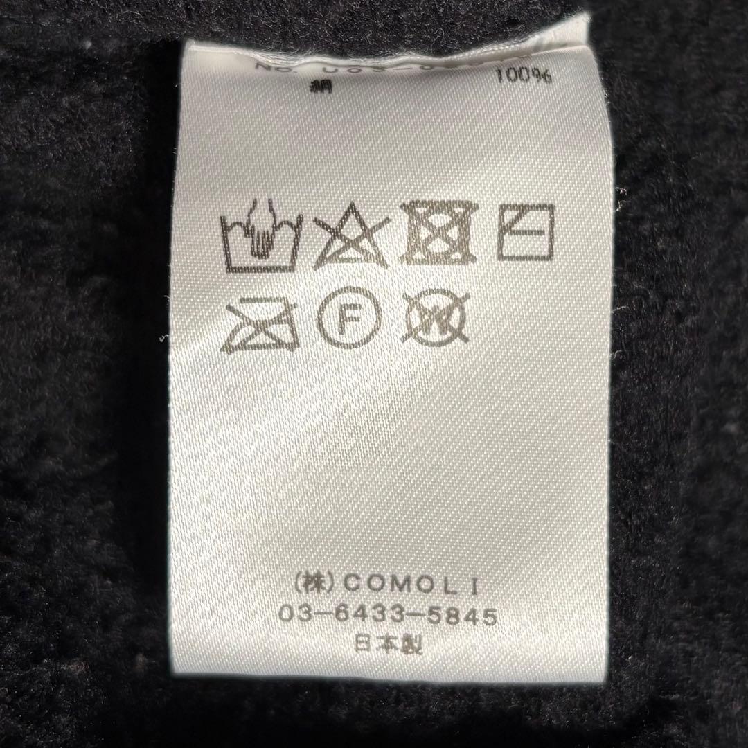COMOLI コモリ 22AW シルクフリース長袖クルー サイズ3(L)