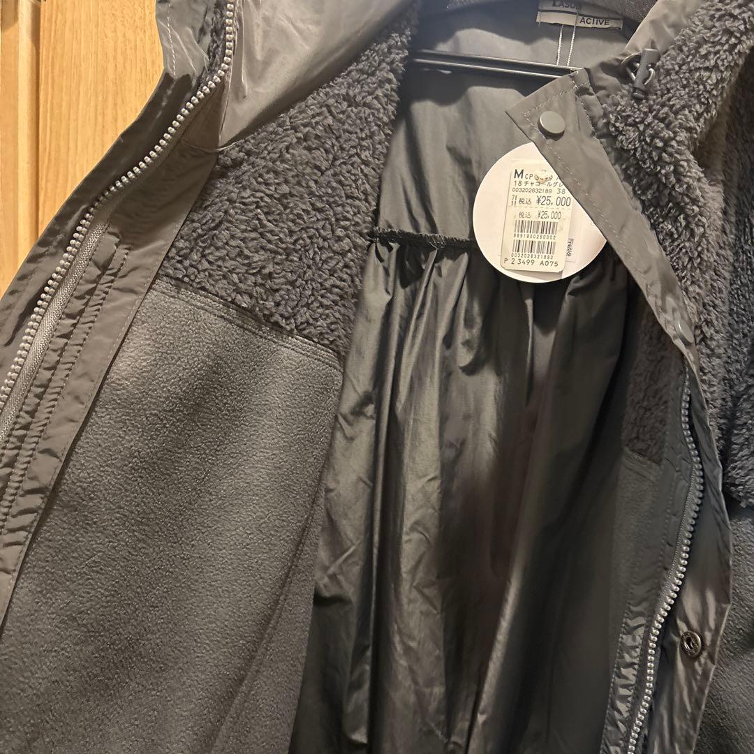 新品タグ付　ヤマダヤ　LASUD（ラシュッド） フリースドッキングロングブルゾン