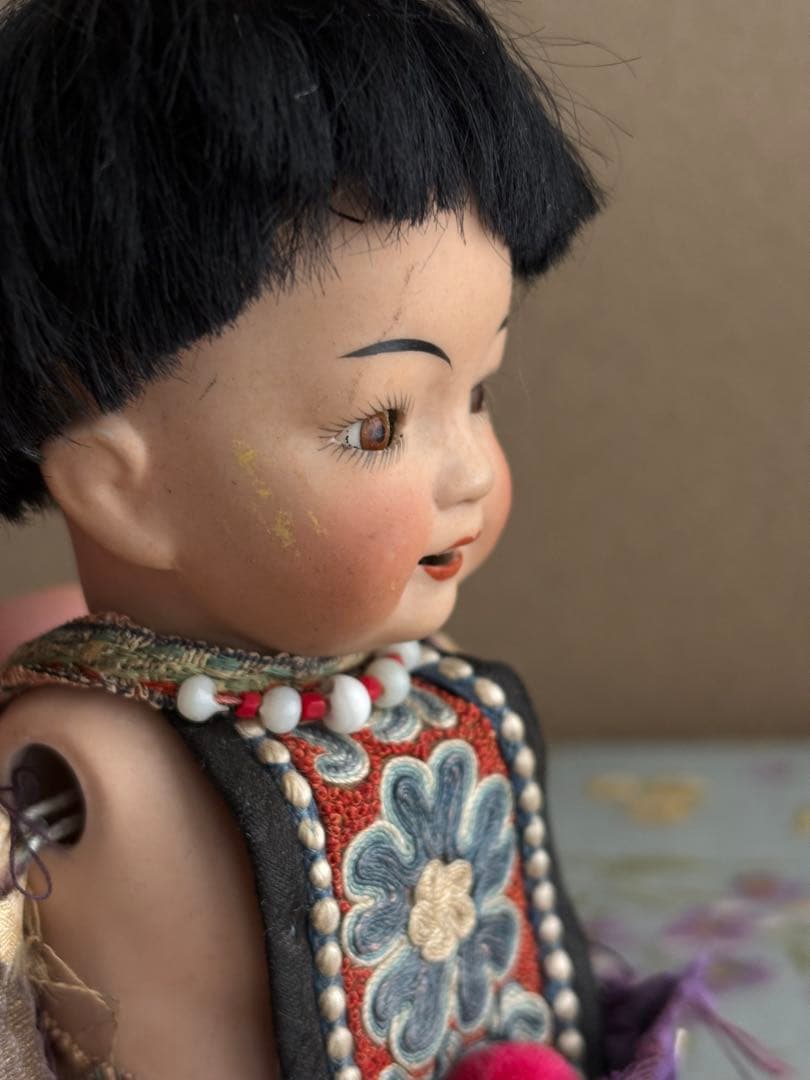 おそらく日本製のオールビスクドール　アンティーク