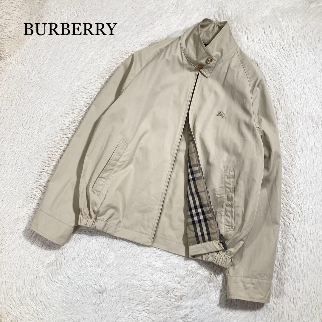 極美品 BURBERRY スウィングトップ ノバチェック ホースロゴ コットン